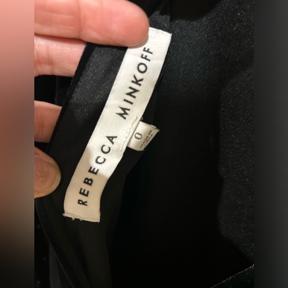 Rebecca Minkoff Velvet Embellished Mini Dress Size 0 - Picture 10 of 10